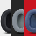 2 almofadas de esponja para auscultadores SONY WH-XB900N, pele de proteína cinza, original azul, para SONY WH-XB900N (preto proteína)
