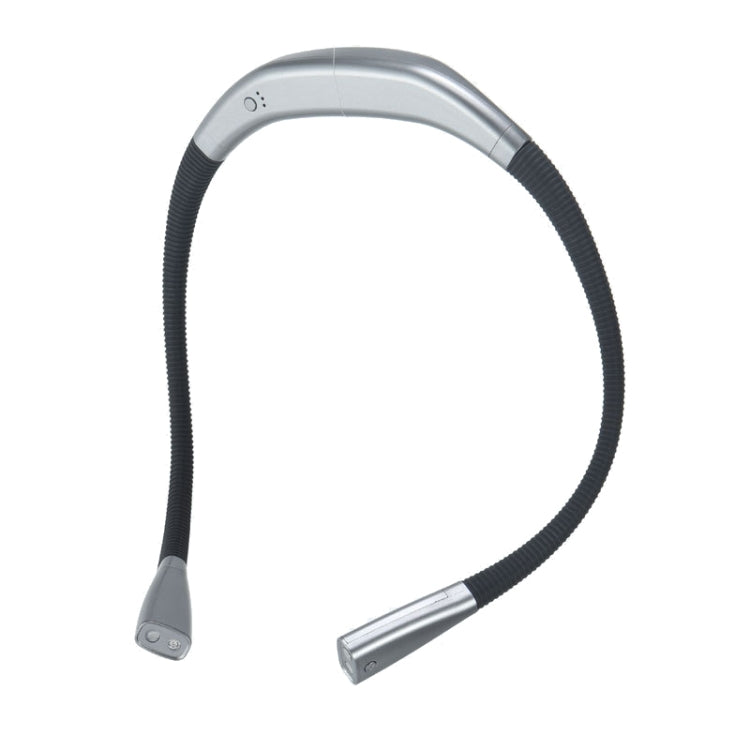 Luz de Pescoço LED para Pendurar com Tubo Universal, Luz de Leitura com Proteção para os Olhos, Prateado Espacial, Preto Elegante