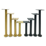 Pés Ajustáveis para Móveis em Tubo Redondo de Aço Inoxidável LH-TJ003, Altura:, 8cm, 10cm, 13cm, 16cm, 18cm, 21cm, 23cm, 25cm, 28cm, 30cm, 32cm, 35cm