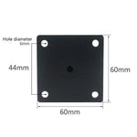 Pés Ajustáveis para Móveis em Tubo Redondo de Aço Inoxidável LH-TJ003, Altura:, 37cm, 40cm, 60cm