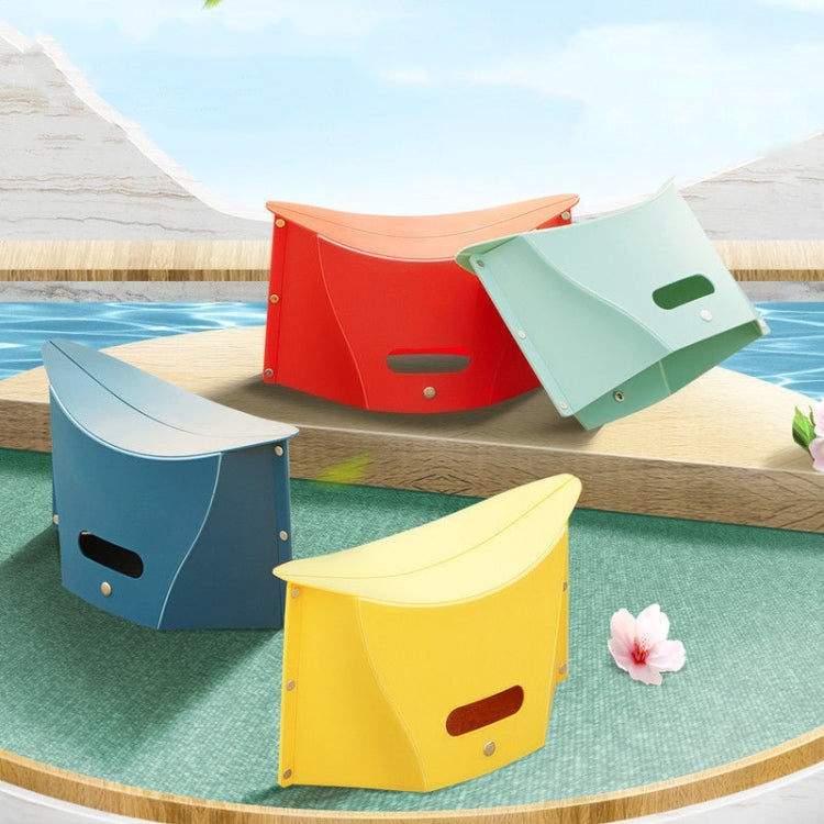 Banco Dobrável de Plástico Leve para Viagens ao Ar Livre, Azul, Vermelho, Amarelo, Verde Claro