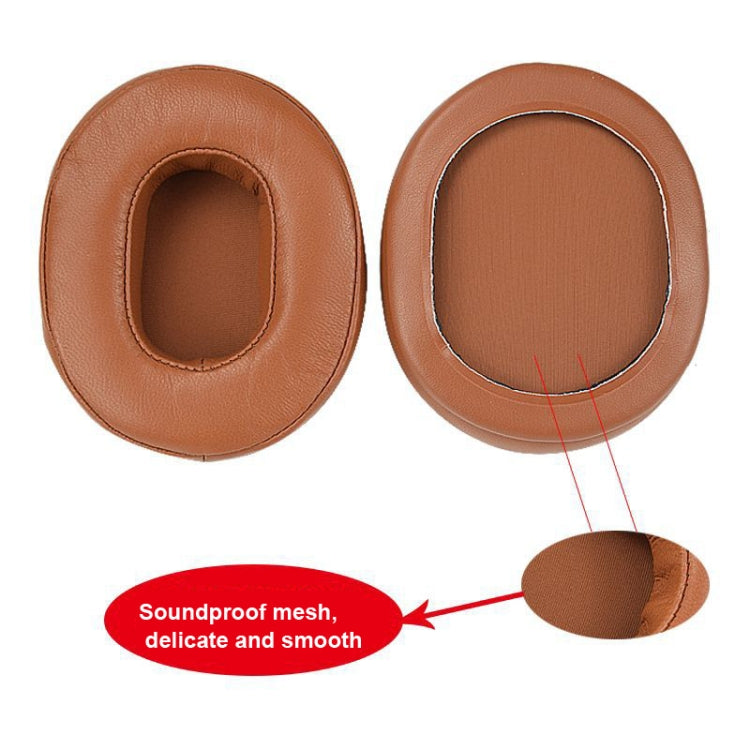 2 almofadas de esponja para auscultadores Audio-Technica ATH-M50 / M40 / M50X / MSR7, pele de ovelha preta, pele de cabra castanha, pele de ovelha cáqui, pele de cabra preta