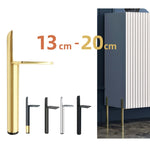 Pés de Suporte para Móveis Cilíndricos em Metal, Altura:, 13cm, 15cm, 18cm, 20cm