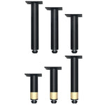 Pés de Suporte para Móveis em Metal com Almofada de Ajuste, Altura:, 10.5cm, 11cm, 12cm, 12.5cm, 13cm, 13.5cm, 14cm, 14.5cm, 15cm, 15.5cm, 16cm, 16.5cm, 17cm, 17.5cm, 18cm, 18.5cm, 21cm