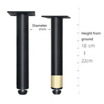 Pés de Suporte para Móveis em Metal com Almofada de Ajuste, Altura:, 10.5cm, 11cm, 12cm, 12.5cm, 13cm, 13.5cm, 14cm, 14.5cm, 15cm, 15.5cm, 16cm, 16.5cm, 17cm, 17.5cm, 18cm, 18.5cm, 21cm
