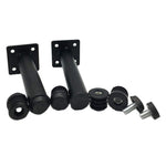 Pés de Suporte para Móveis em Metal com Almofada de Ajuste, Altura:, 10.5cm, 11cm, 12cm, 12.5cm, 13cm, 13.5cm, 14cm, 14.5cm, 15cm, 15.5cm, 16cm, 16.5cm, 17cm, 17.5cm, 18cm, 18.5cm, 21cm