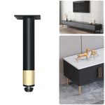 Pés de Suporte para Móveis em Metal com Almofada de Ajuste, Altura:, 10.5cm, 11cm, 12cm, 12.5cm, 13cm, 13.5cm, 14cm, 14.5cm, 15cm, 15.5cm, 16cm, 16.5cm, 17cm, 17.5cm, 18cm, 18.5cm, 21cm