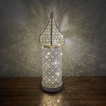 Lâmpada Decorativa de Ferro Forjado Marroquina Oca com LED, Especificações:, Pequena, Média, Grande