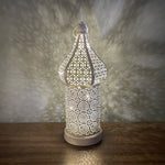 Lâmpada Decorativa de Ferro Forjado Marroquina Oca com LED, Especificações:, Pequena, Média, Grande