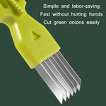 Descascador Multifuncional de Cebolinha para Cozinha, Verde, Amarelo, Laranja