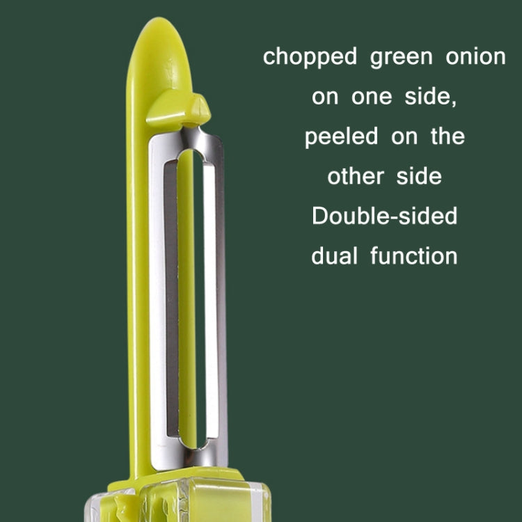 Descascador Multifuncional de Cebolinha para Cozinha, Verde, Amarelo, Laranja