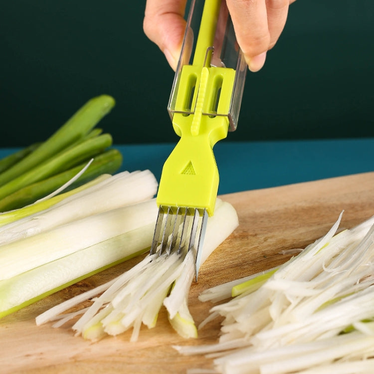 Descascador Multifuncional de Cebolinha para Cozinha, Verde, Amarelo, Laranja