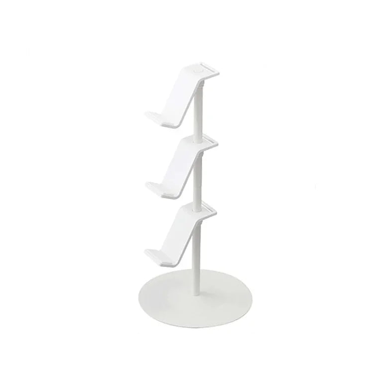 Suporte de Armazenamento para Comando e Auscultadores de Secretária, 3 Andares Branco, 3 Andares Preto, 4 Andares Branco, 4 Andares Preto