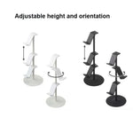 Suporte de Armazenamento para Comando e Auscultadores de Secretária, 3 Andares Branco, 3 Andares Preto, 4 Andares Branco, 4 Andares Preto