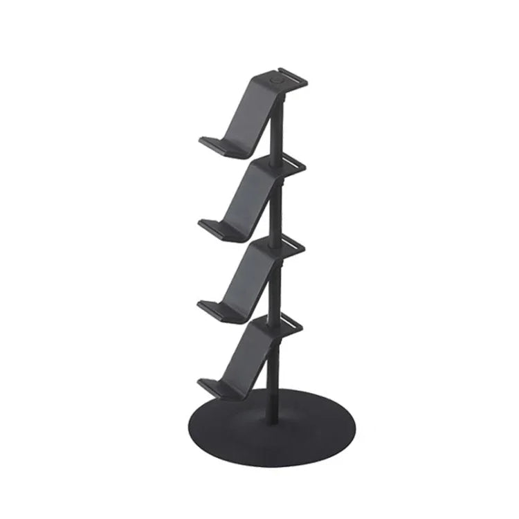 Suporte de Armazenamento para Comando e Auscultadores de Secretária, 3 Andares Branco, 3 Andares Preto, 4 Andares Branco, 4 Andares Preto