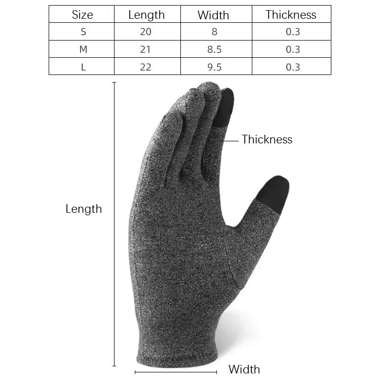 Luvas quentes de proteção articular para treino de fitness desportivo, S, M, L
