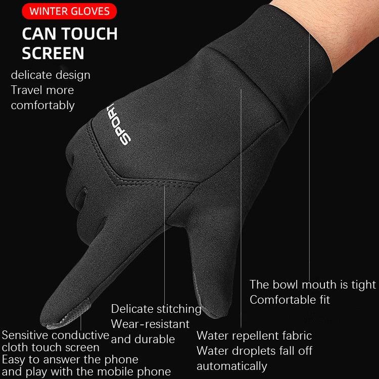 Luvas antiderrapantes de veludo para desporto ao ar livre, M, L, XL