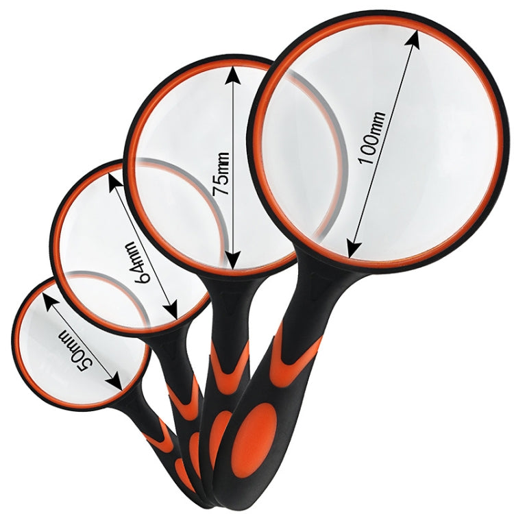 Lupa Óptica Portátil HD 10X, 10X (50mm), 10X (65mm), 10X (75mm), 10X (100mm)
