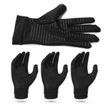 Luvas antiderrapantes de fitness desportivo com pressão de fibra de cobre, Tamanho:, S, M, L