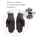 Luvas antiderrapantes de fitness desportivo com pressão de fibra de cobre, Tamanho:, S, M, L