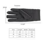 Luvas antiderrapantes de fitness desportivo com pressão de fibra de cobre, Tamanho:, S, M, L
