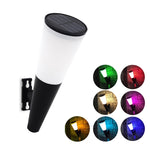 Lâmpada de Parede Solar Circular Cone para Jardim Exterior, Estilo:, N230A Colorida, N230B Bicolor