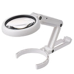Lupa Portátil com Luz LED e Carregamento USB 5X / 11X, 5X / 11X