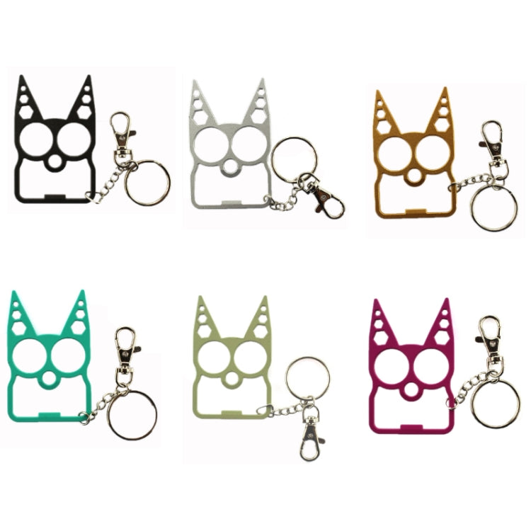 2 Peças de Porta-Chaves Multifuncional 6 em 1 Abridor de Garrafas em Liga de Zinco, Preto, Prateado, Dourado, Verde Brilhante, Verde Grama, Rosa