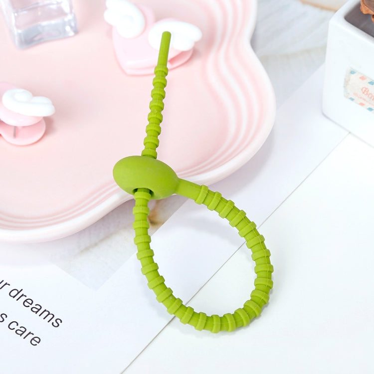 20 PCS Organizador de Cabos de Dados com Correia de Silicone, 21cm Verde, 21cm Azul, 21cm Laranja, 21cm Rosa, 21cm Castanho, 21cm Cinzento, 21cm Amarelo, 21cm Vermelho