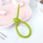 20 PCS Organizador de Cabos de Dados com Correia de Silicone, 21cm Verde, 21cm Azul, 21cm Laranja, 21cm Rosa, 21cm Castanho, 21cm Cinzento, 21cm Amarelo, 21cm Vermelho