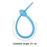 20 PCS Organizador de Cabos de Dados com Correia de Silicone, 21cm Verde, 21cm Azul, 21cm Laranja, 21cm Rosa, 21cm Castanho, 21cm Cinzento, 21cm Amarelo, 21cm Vermelho