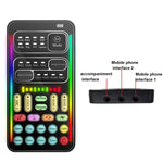Cartão de Som para Computador Móvel com Transmissão ao Vivo e Alterador de Voz, i9, Conjunto i9, K9, Conjunto K9