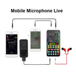 Cartão de Som para Computador Móvel com Transmissão ao Vivo e Alterador de Voz, i9, Conjunto i9, K9, Conjunto K9
