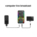 Cartão de Som para Computador Móvel com Transmissão ao Vivo e Alterador de Voz, i9, Conjunto i9, K9, Conjunto K9