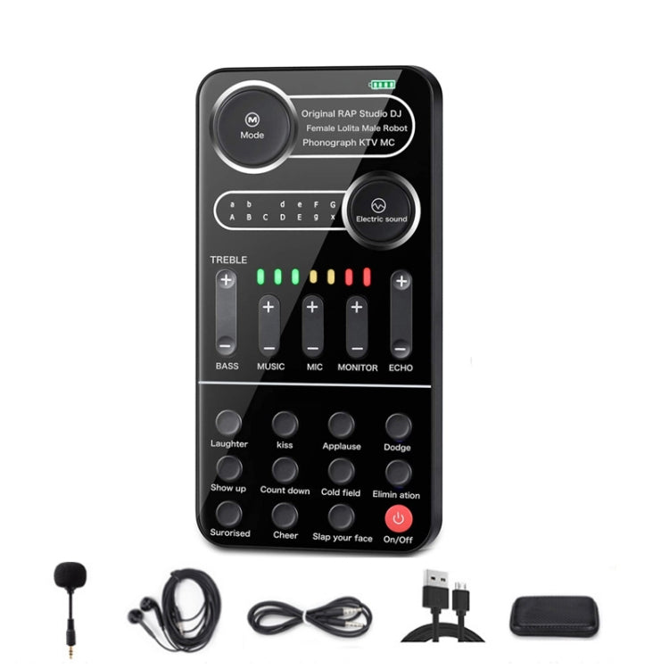 Cartão de Som para Computador Móvel com Transmissão ao Vivo e Alterador de Voz, i9, Conjunto i9, K9, Conjunto K9