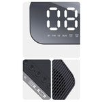 Havit M3 Subwoofer Mini Relógio Espelho Altifalante Bluetooth, Especificação:, 1200mAh (Preto), 1200mAh (Branco)