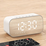 Havit M3 Subwoofer Mini Relógio Espelho Altifalante Bluetooth, Especificação:, 1200mAh (Preto), 1200mAh (Branco)