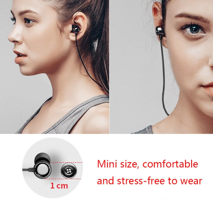 Auricular Bluetooth desportivo magnético Havit i30 mini para pescoço, vermelho, preto