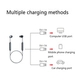 Auricular Bluetooth desportivo magnético Havit i30 mini para pescoço, vermelho, preto