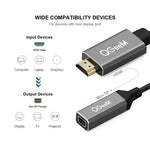 Conversor QGeeM QG-HD02 HDMI Simples para Mini DP