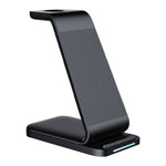 Carregador Sem Fios Vertical 3 em 1 15W D2, D2 (Preto)