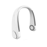 Ventoinha portátil USB F2 para pendurar no pescoço, exterior, Branco, Rosa, Azul, Verde
