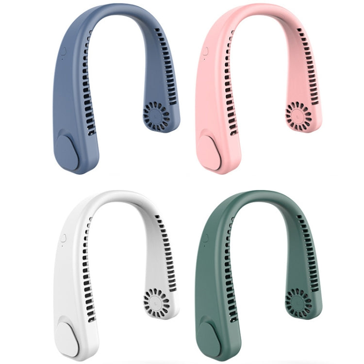 Ventoinha portátil USB F2 para pendurar no pescoço, exterior, Branco, Rosa, Azul, Verde