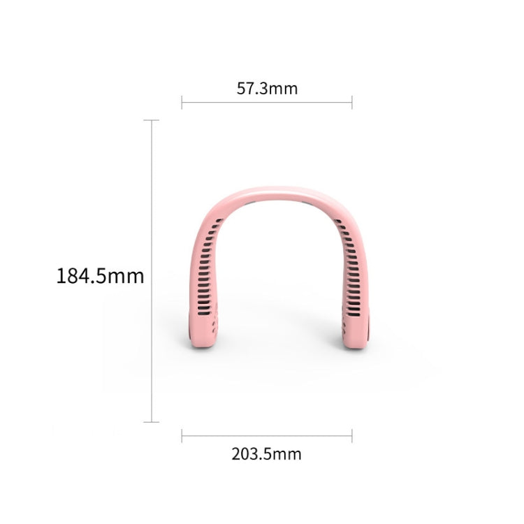 Ventoinha portátil USB F2 para pendurar no pescoço, exterior, Branco, Rosa, Azul, Verde