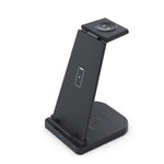 Carregador Sem Fios Portátil Destacável 3 em 1 QGeeM QG-WC05, Branco, Preto