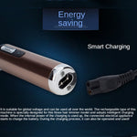 Aparador Elétrico de Pêlos do Nariz Recarregável USB com Aparador de Sobrancelhas e Barbeador