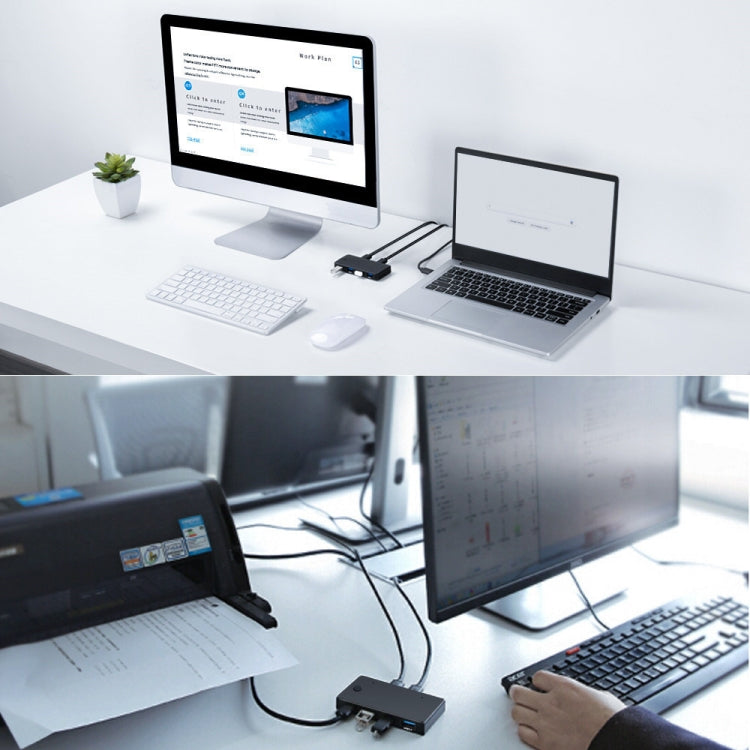 Hub USB 2.0 Multifuncional 2 Entradas para 4 Saídas