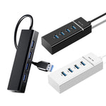 Conversor Hub com 4 Portas USB 2.0, Comprimento do Cabo: 15cm, Estilo: Sem Barra de Luz, Com Barra de Luz Preta, Com Barra de Luz Branca