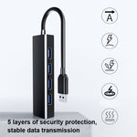 Conversor Hub com 4 Portas USB 2.0, Comprimento do Cabo: 15cm, Estilo: Sem Barra de Luz, Com Barra de Luz Preta, Com Barra de Luz Branca