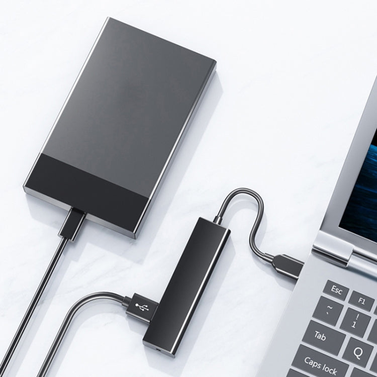 Conversor Hub com 4 Portas USB 2.0, Comprimento do Cabo: 15cm, Estilo: Sem Barra de Luz, Com Barra de Luz Preta, Com Barra de Luz Branca
